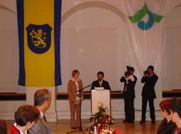 メスキルヒ市で行われた姉妹都市提携20周年記念式典